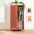 Vestiaire - Métal - Terracotta Avec Penderie