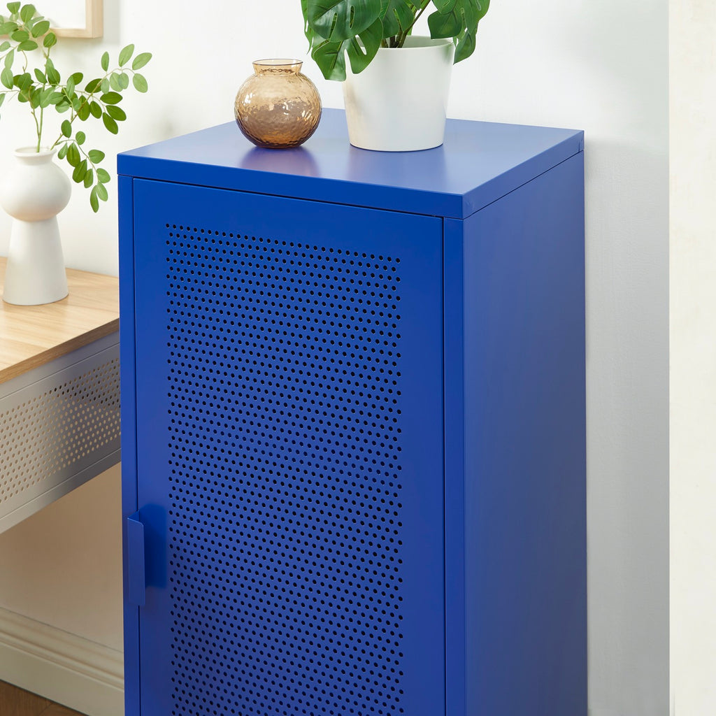 Cajonera De Oficina - Metal - Azul Eléctrico