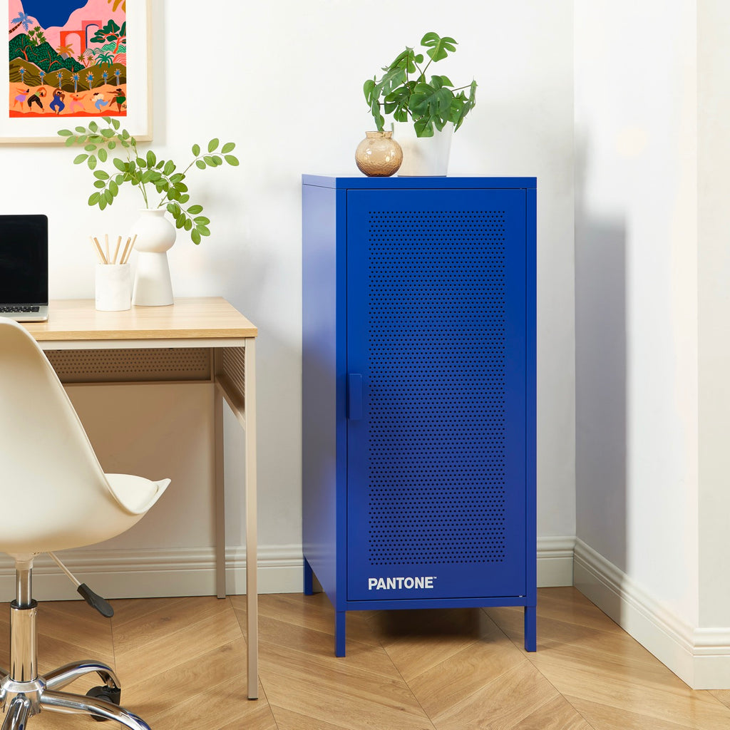 Cajonera De Oficina - Metal - Azul Eléctrico