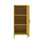 Pedestal de Oficina - Metal - Amarillo Mostaza