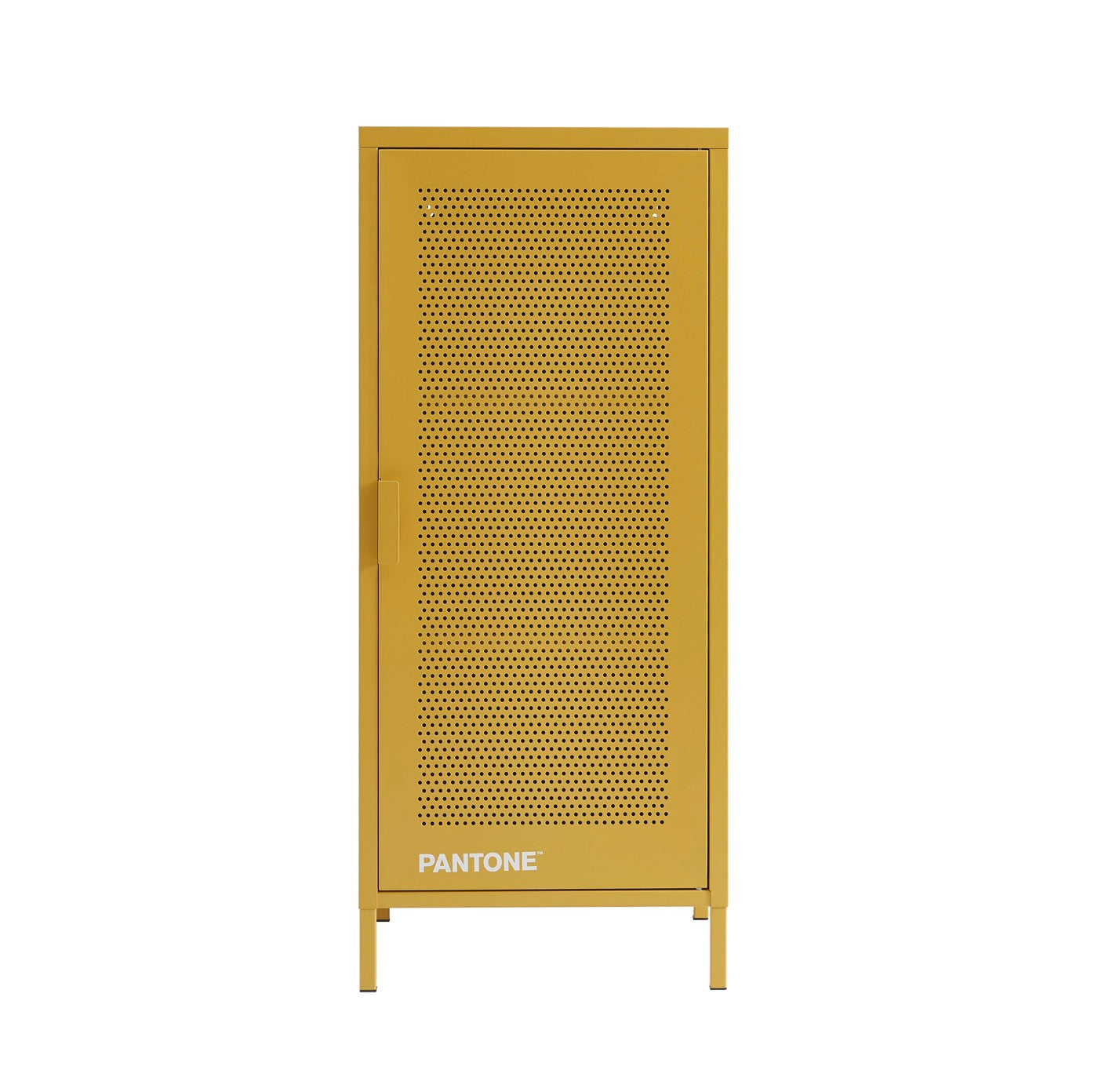 Pedestal de Oficina - Metal - Amarillo Mostaza