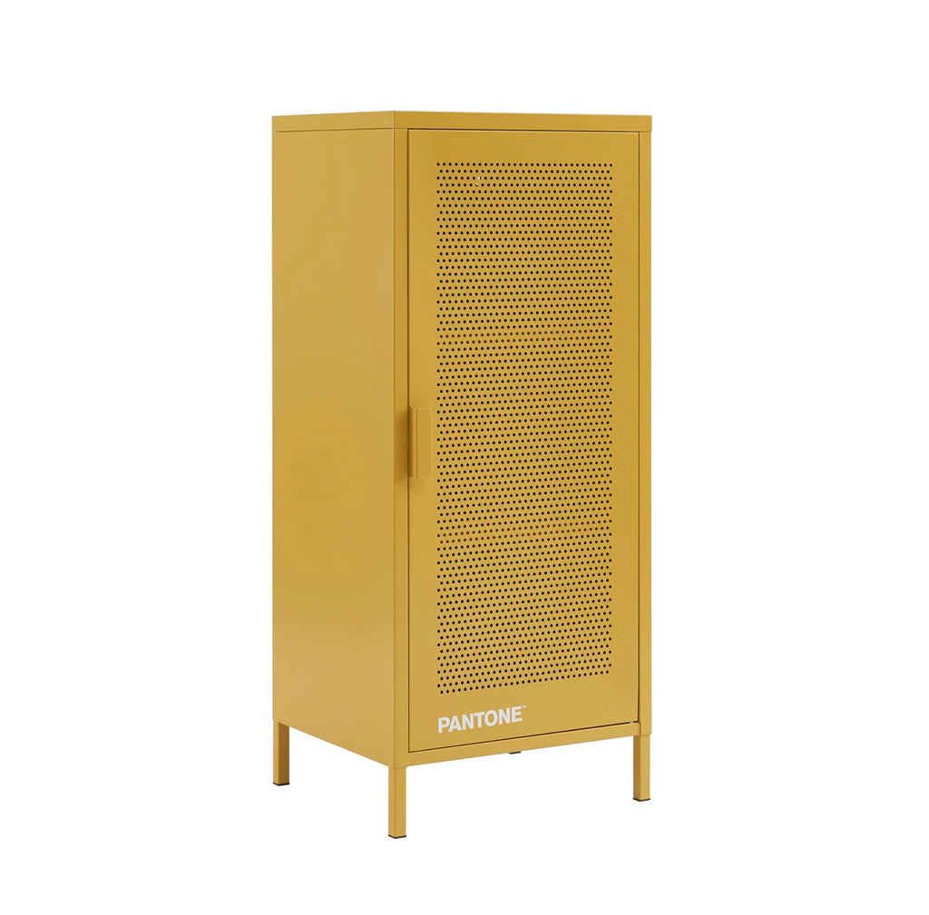 Pedestal de Oficina - Metal - Amarillo Mostaza