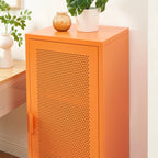 Pedestal de oficina - Metal - Naranja