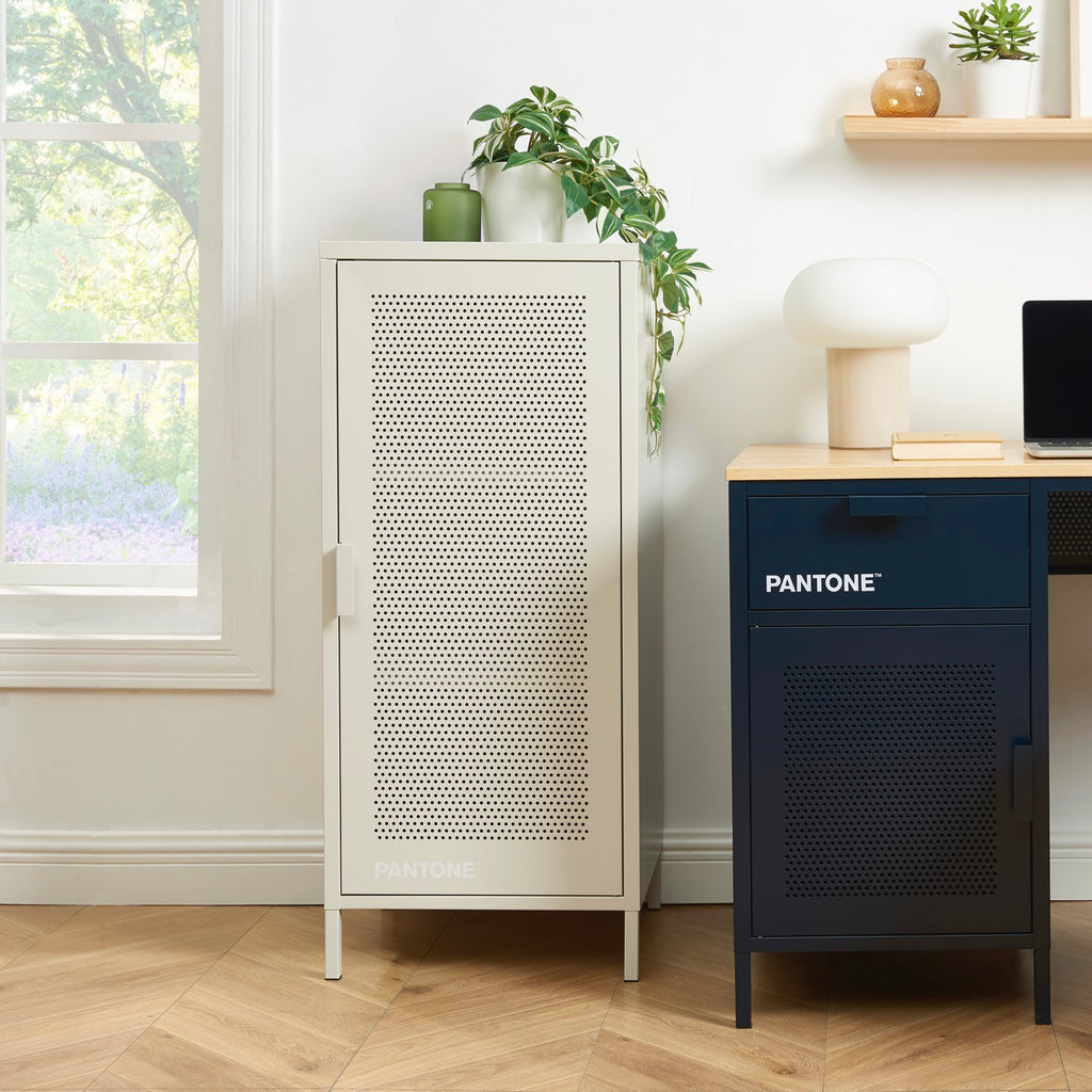 Office Pedestal - Metal - Sand Beige