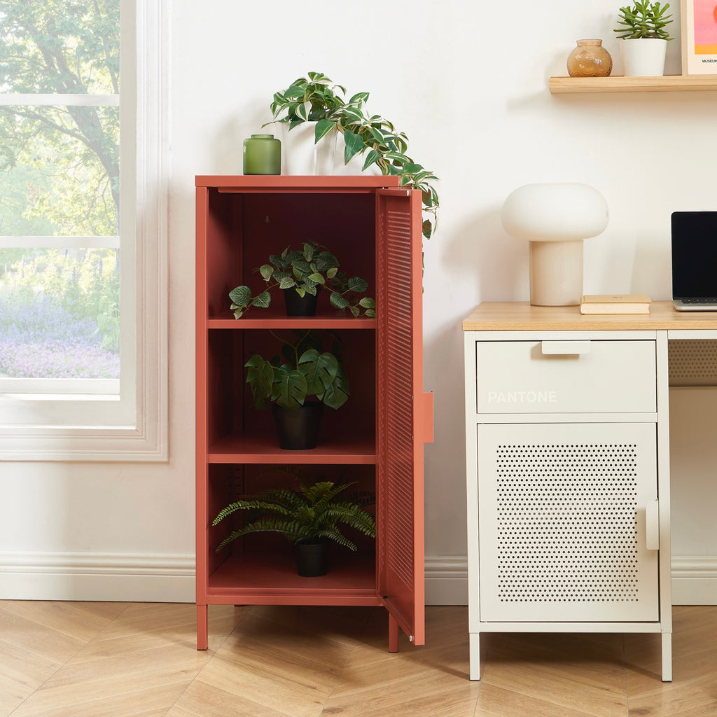 Caisson De Bureau - Métal - Terracotta