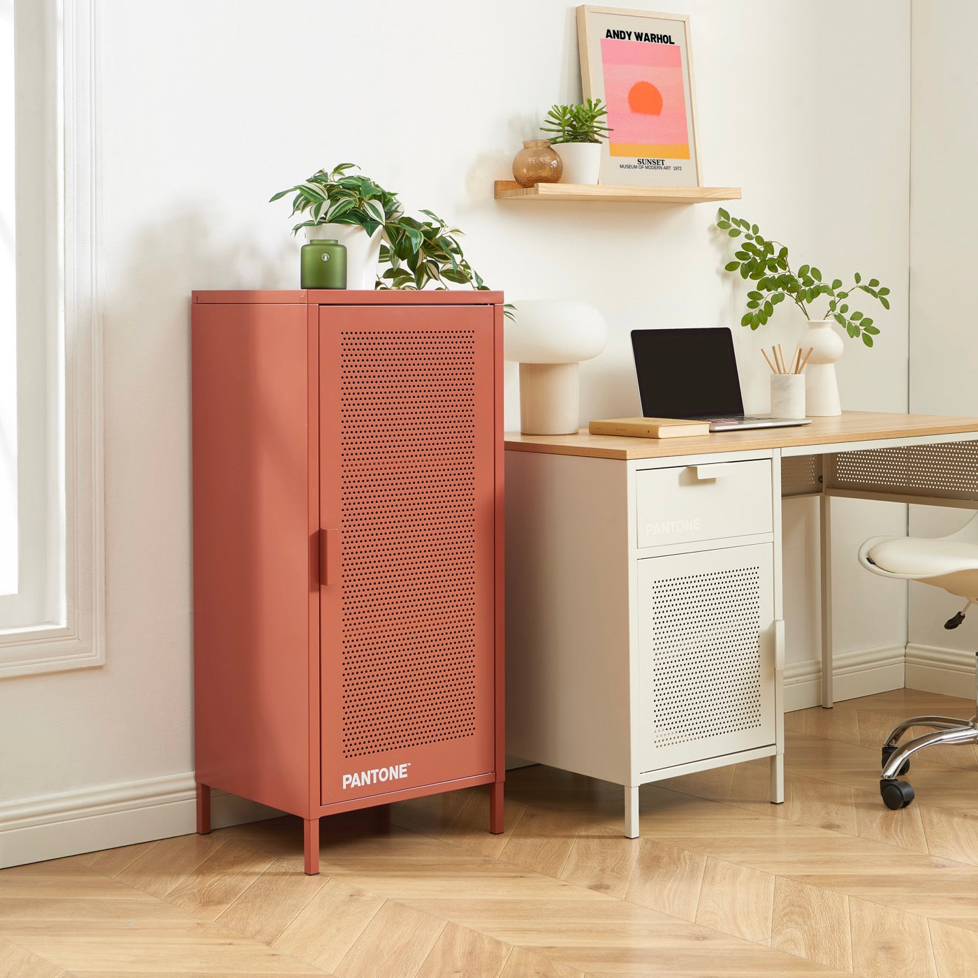 Caisson De Bureau - Métal - Terracotta