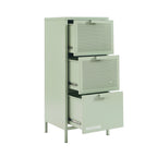 Caisson De Bureau - Métal - Vert Amande - 3 Tiroirs