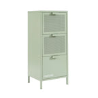 Caisson De Bureau - Métal - Vert Amande - 3 Tiroirs