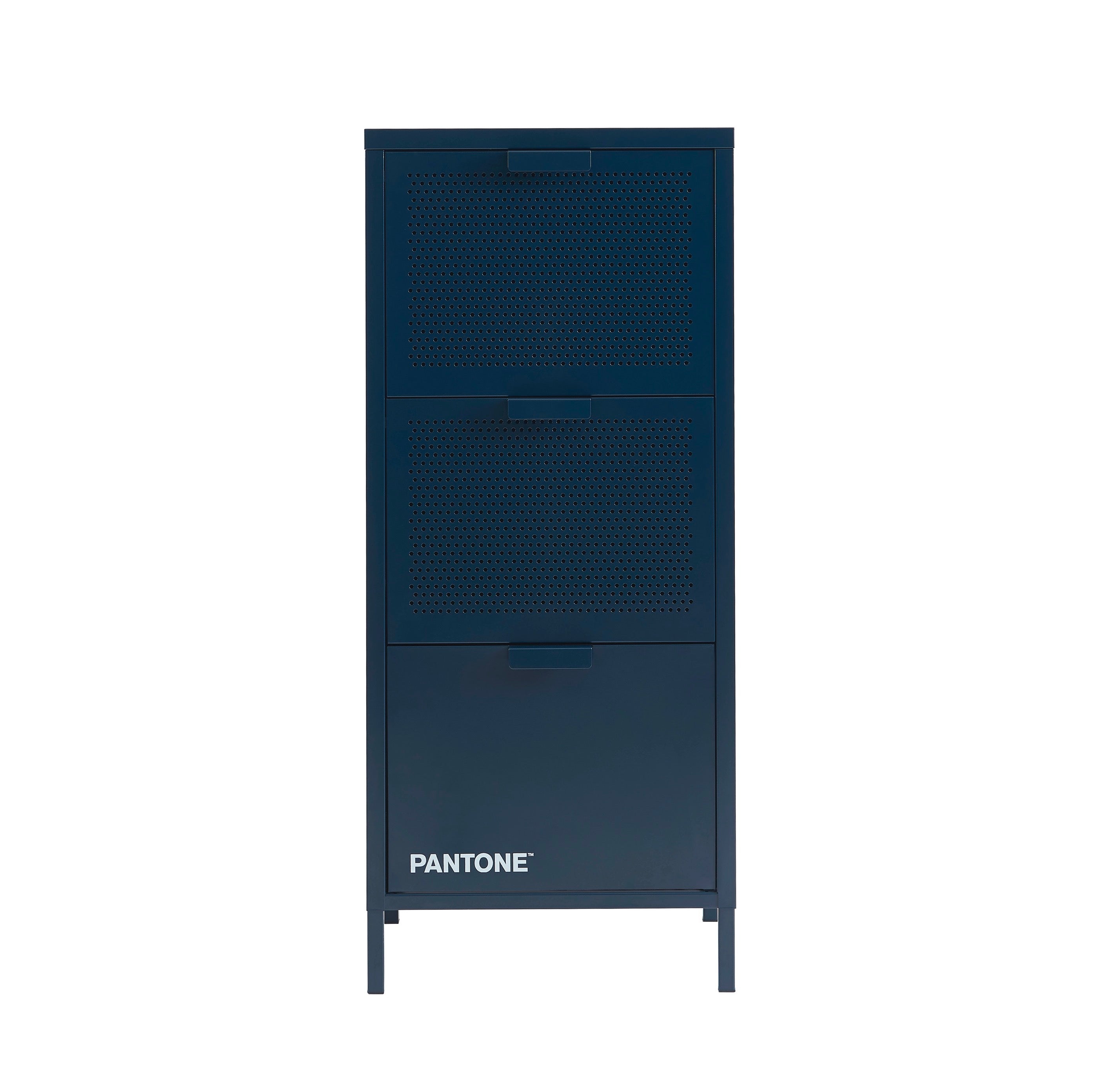 Caisson De Bureau - Métal - Bleu Nuit - 3 Tiroirs