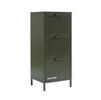 Mueble de Oficina - Metal - Verde Oliva - 3 Cajones