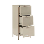 Caisson De Bureau - Métal - Taupe - 3 Tiroirs
