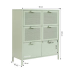 Commode - Métal - Vert Amande - 6 Tiroirs