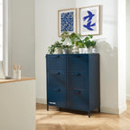 Chest of drawers - Metal - Midnight Blue - 6 Drawers