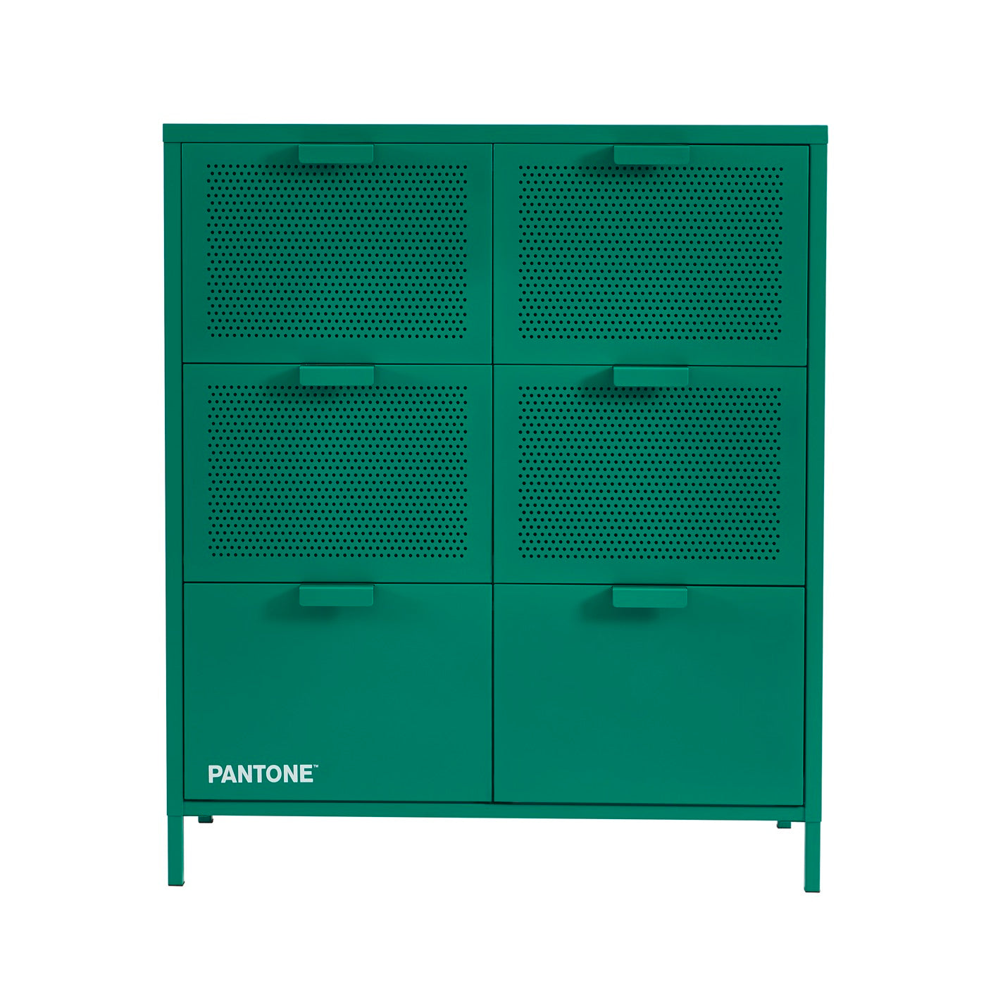 Commode - Métal - Vert Émeraude - 6 Tiroirs
