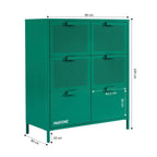 Commode - Métal - Vert Émeraude - 6 Tiroirs