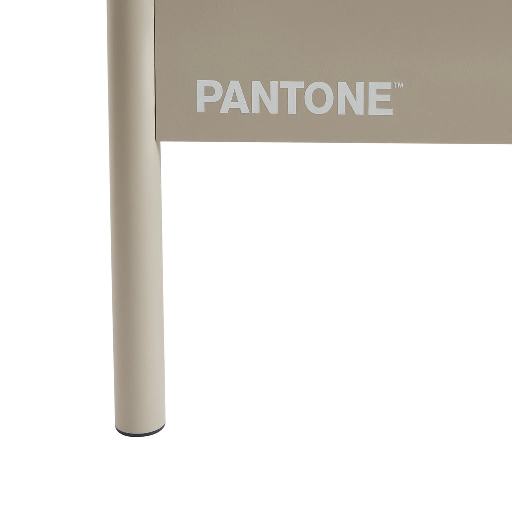 140x190 bed - Metal - Taupe - Box spring included