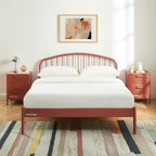 Lit 140x190 - Métal - Terracotta - Sommier Inclus