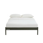 Lit 140x190 - Métal - Vert Olive - Sommier Inclus