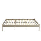 Cama 140x190 - Metal - Taupe - Somier incluido
