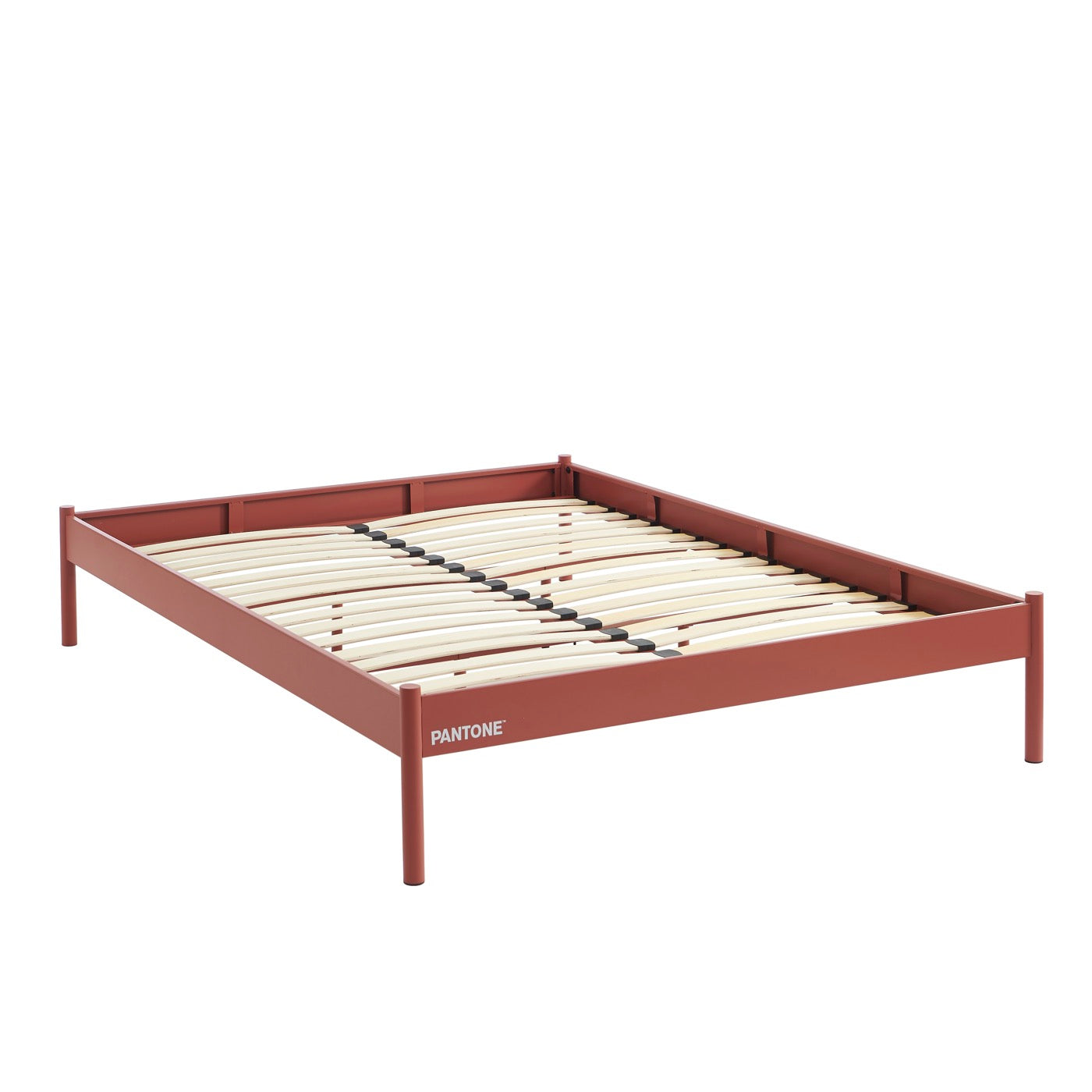 Lit 140x190 - Métal - Terracotta - Sommier Inclus