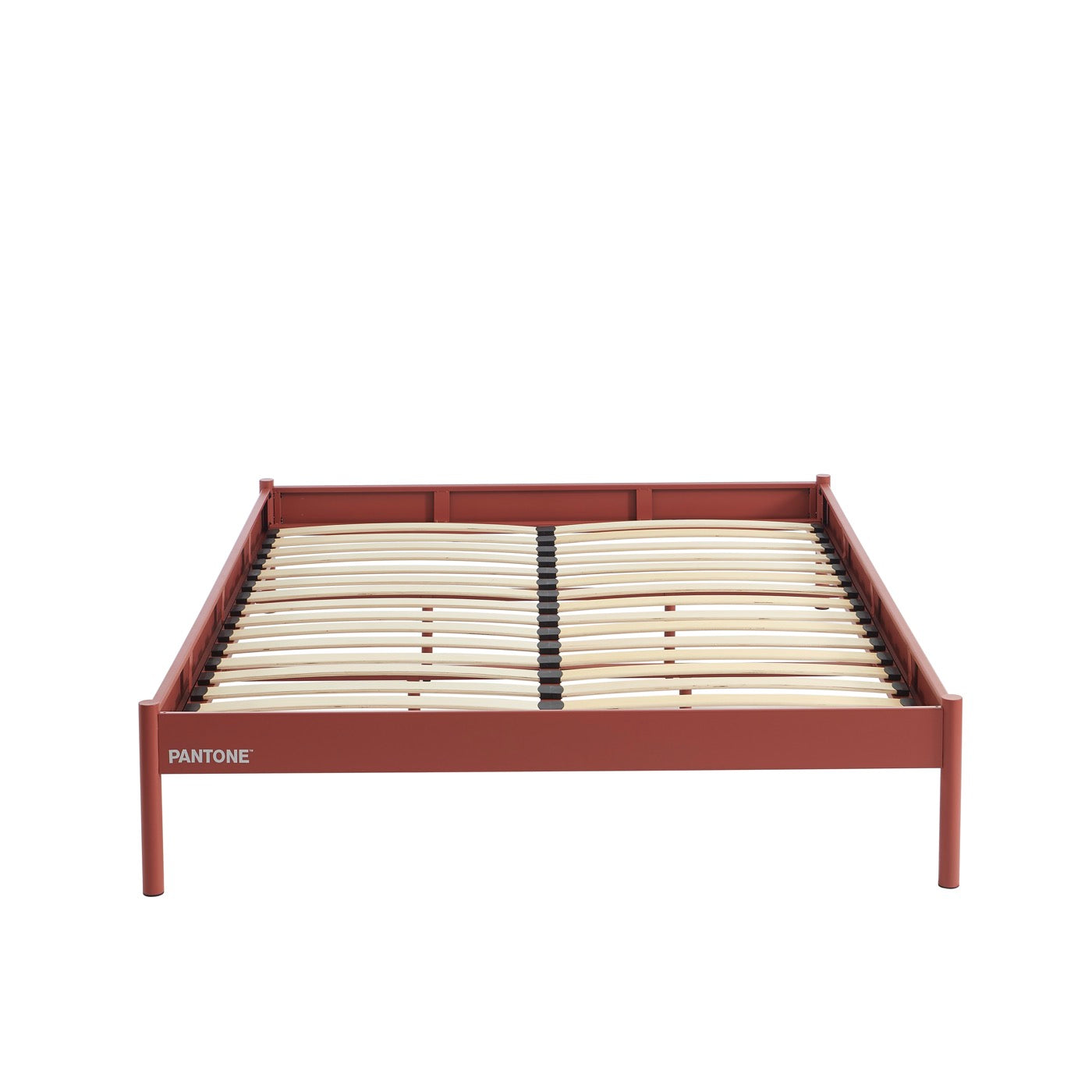 Lit 140x190 - Métal - Terracotta - Sommier Inclus