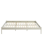 Bed - Metal - Sand Beige - Box Spring Included
