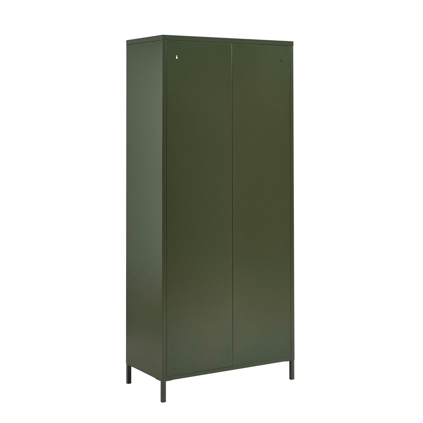 Vaisselier En Verre Cannelé Et Métal - Vert Olive