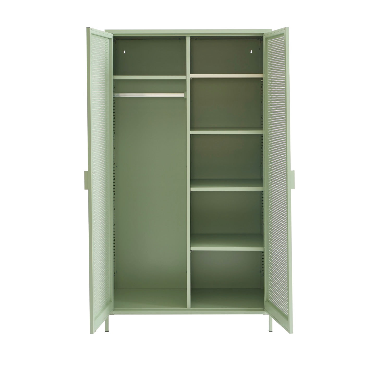Armario - Metal - Verde Almendra - 2 Puertas