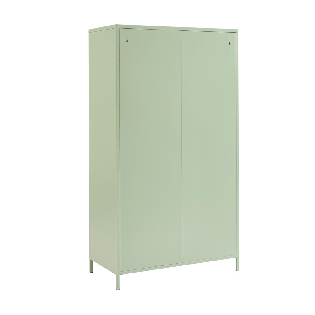 Armario - Metal - Verde Almendra - 2 Puertas