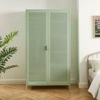 Armario - Metal - Verde Almendra - 2 Puertas