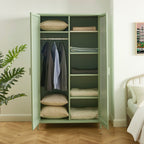 Armario - Metal - Verde Almendra - 2 Puertas