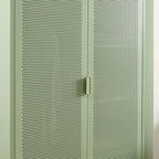 Armario - Metal - Verde Almendra - 2 Puertas