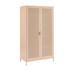 Armario - Metal - Rosa rubor - 2 puertas