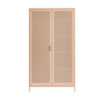 Armario - Metal - Rosa rubor - 2 puertas