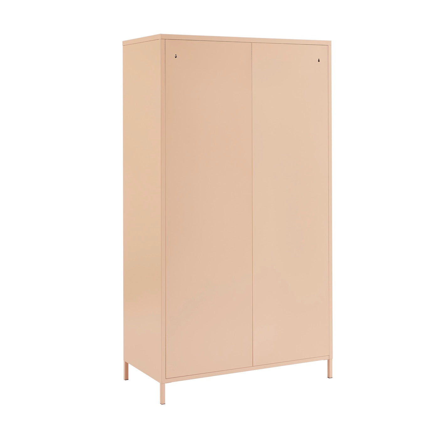 Armario - Metal - Rosa rubor - 2 puertas