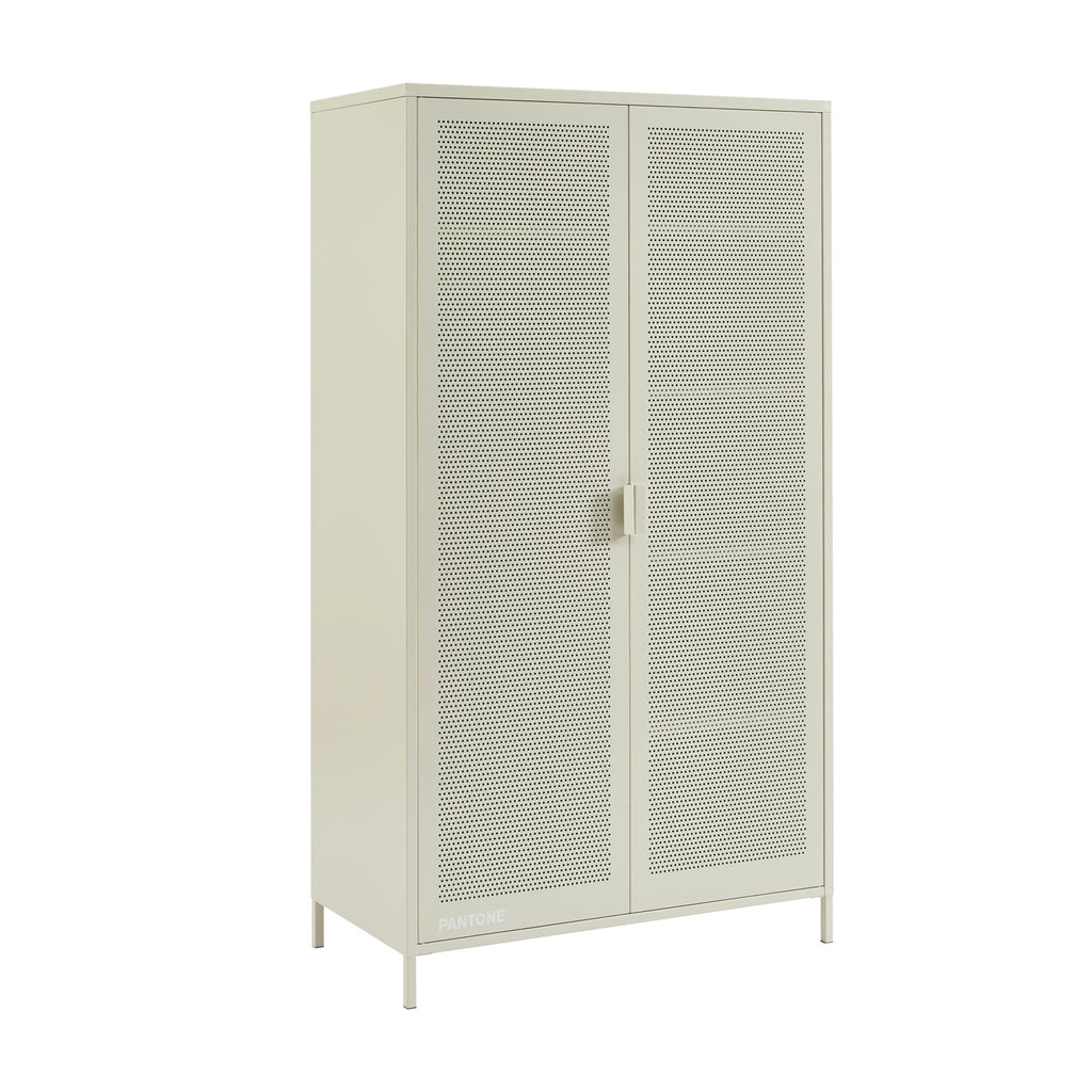 Armoire - Métal - Beige Sable - 2 Portes