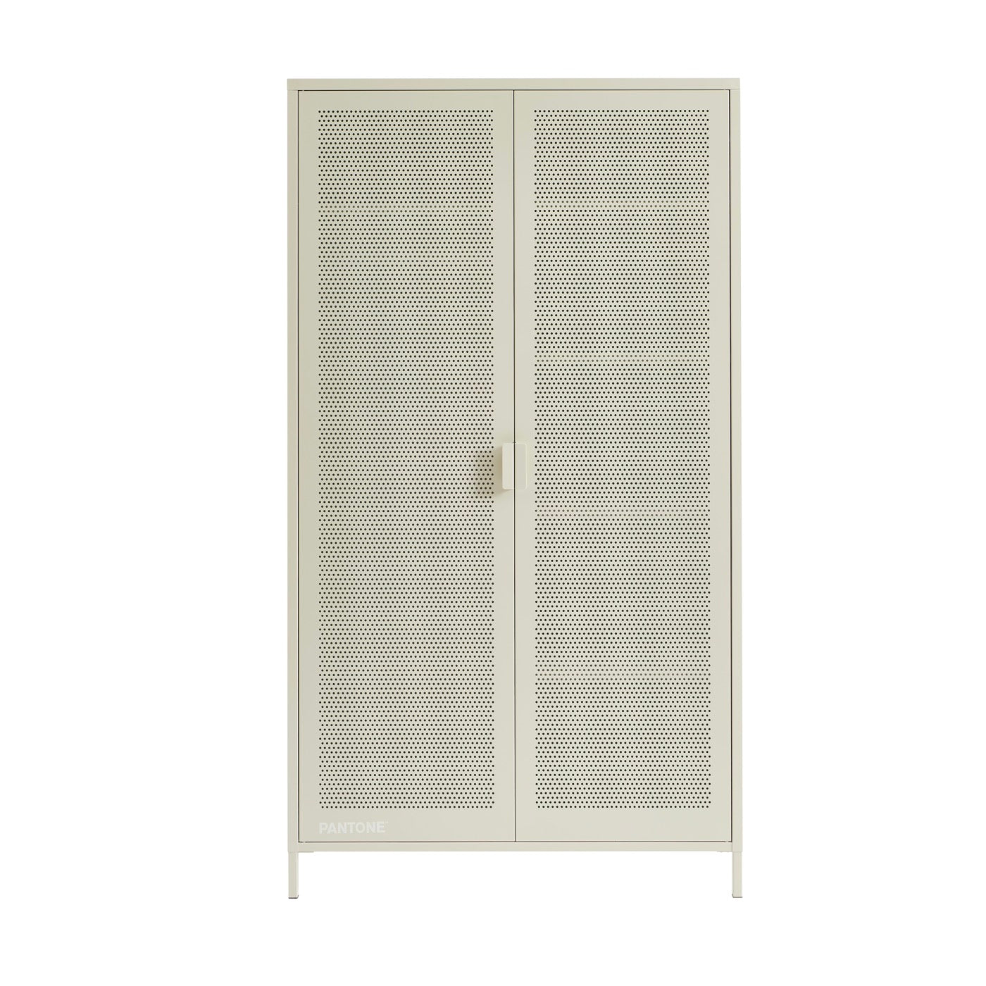 Armoire - Métal - Beige Sable - 2 Portes
