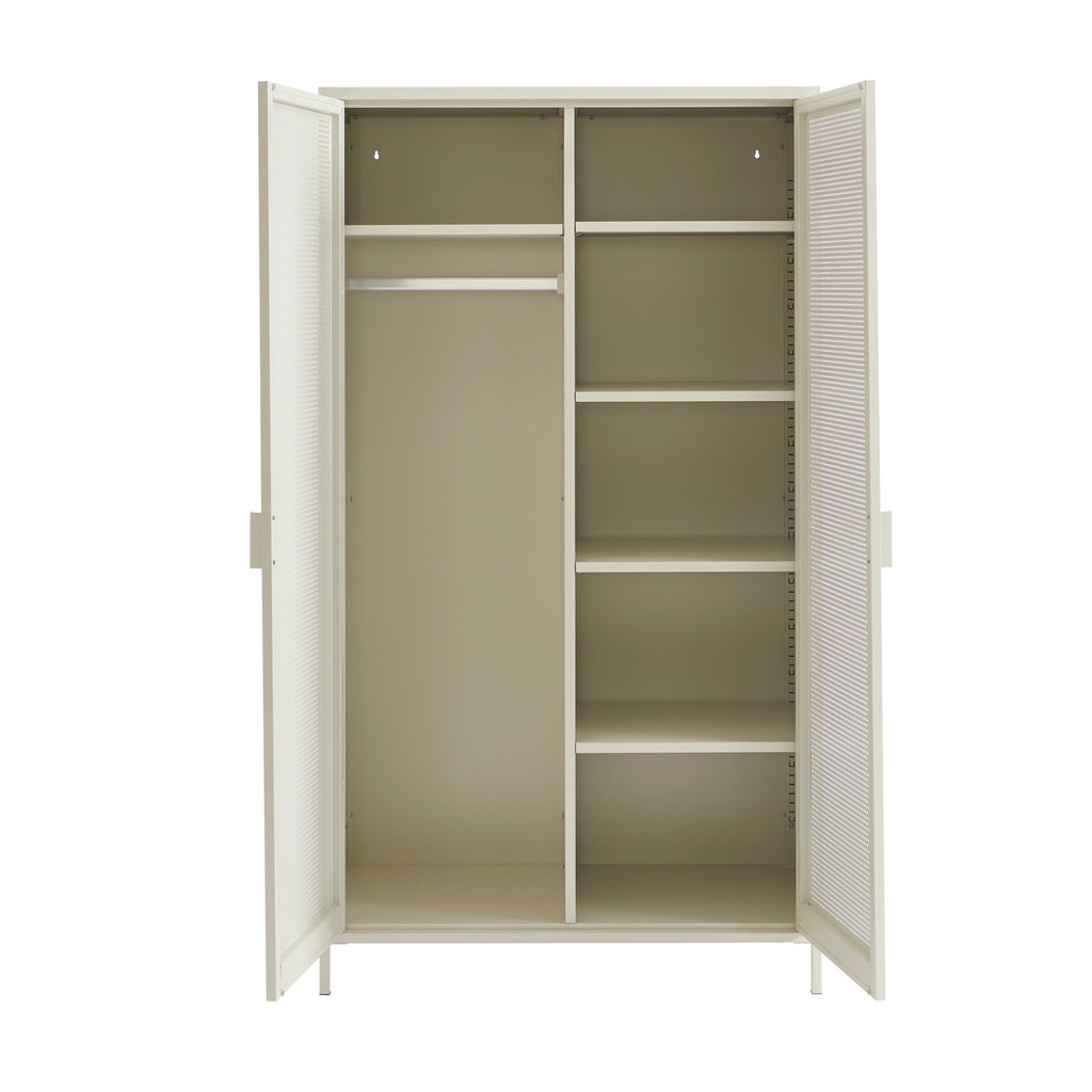 Armoire - Métal - Beige Sable - 2 Portes