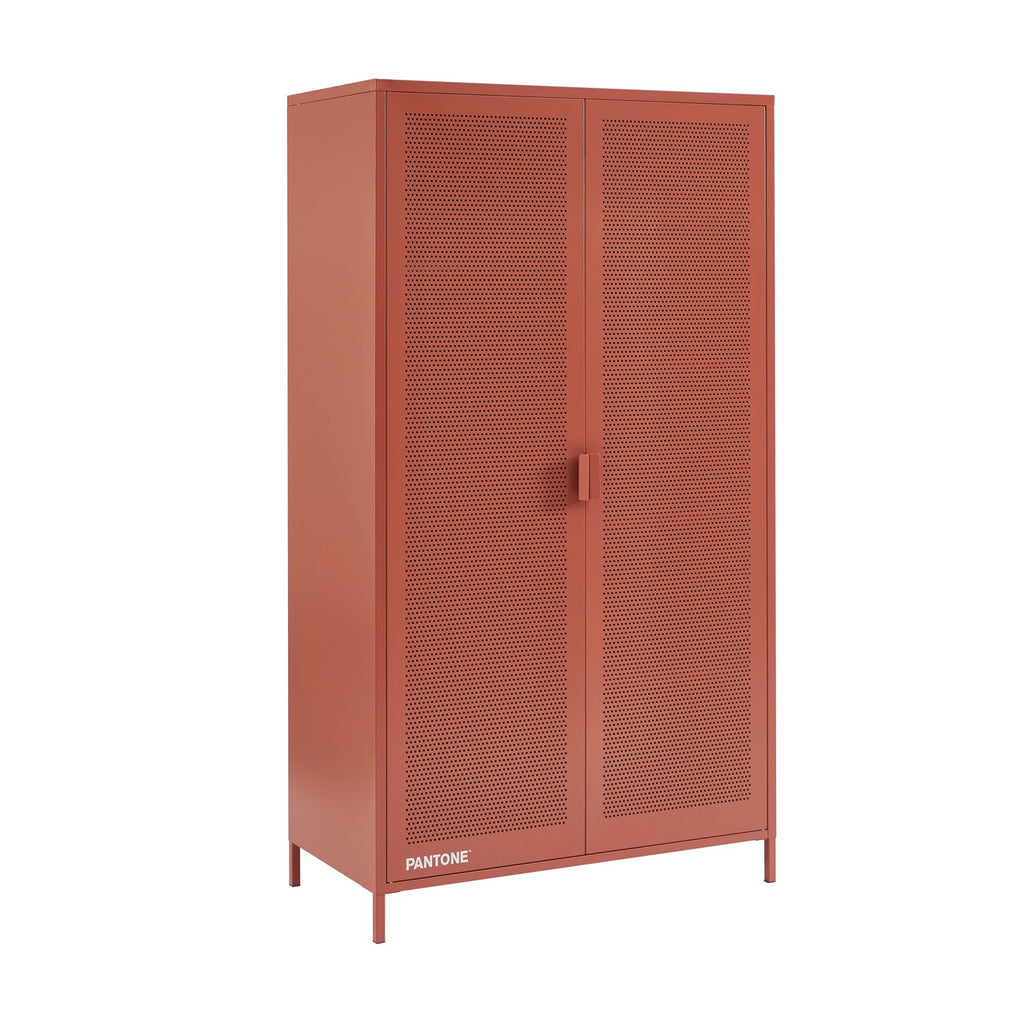 Armoire - Métal - Terracotta - 2 Portes