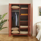 Armoire - Métal - Terracotta - 2 Portes