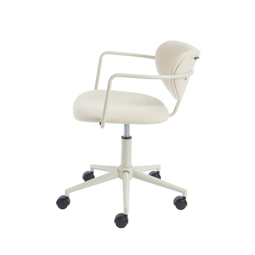 Office Chair - Fabric - Sand Beige - With Casters