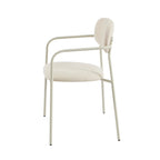 Lot De 2 Chaises - Tissu Et Pieds Métal - Beige Sable