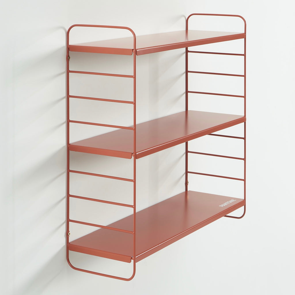 Estante de pared de 3 niveles - Metal - Terracota