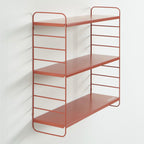 Estante de pared de 3 niveles - Metal - Terracota
