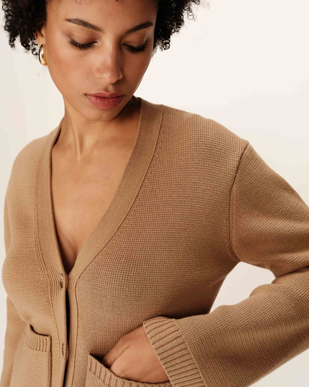 Cardigan Paolino - Camel
