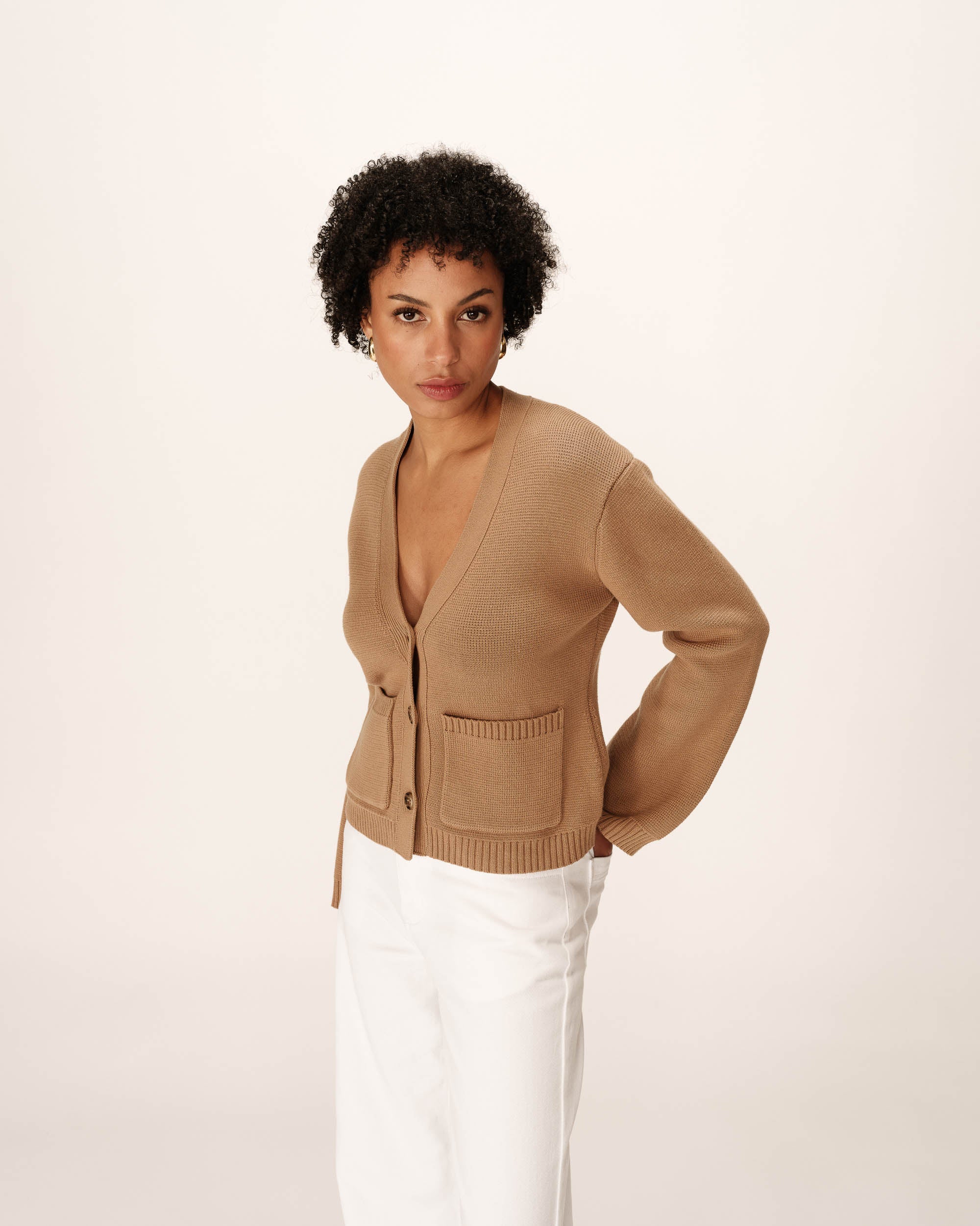 Cardigan Paolino - Camel