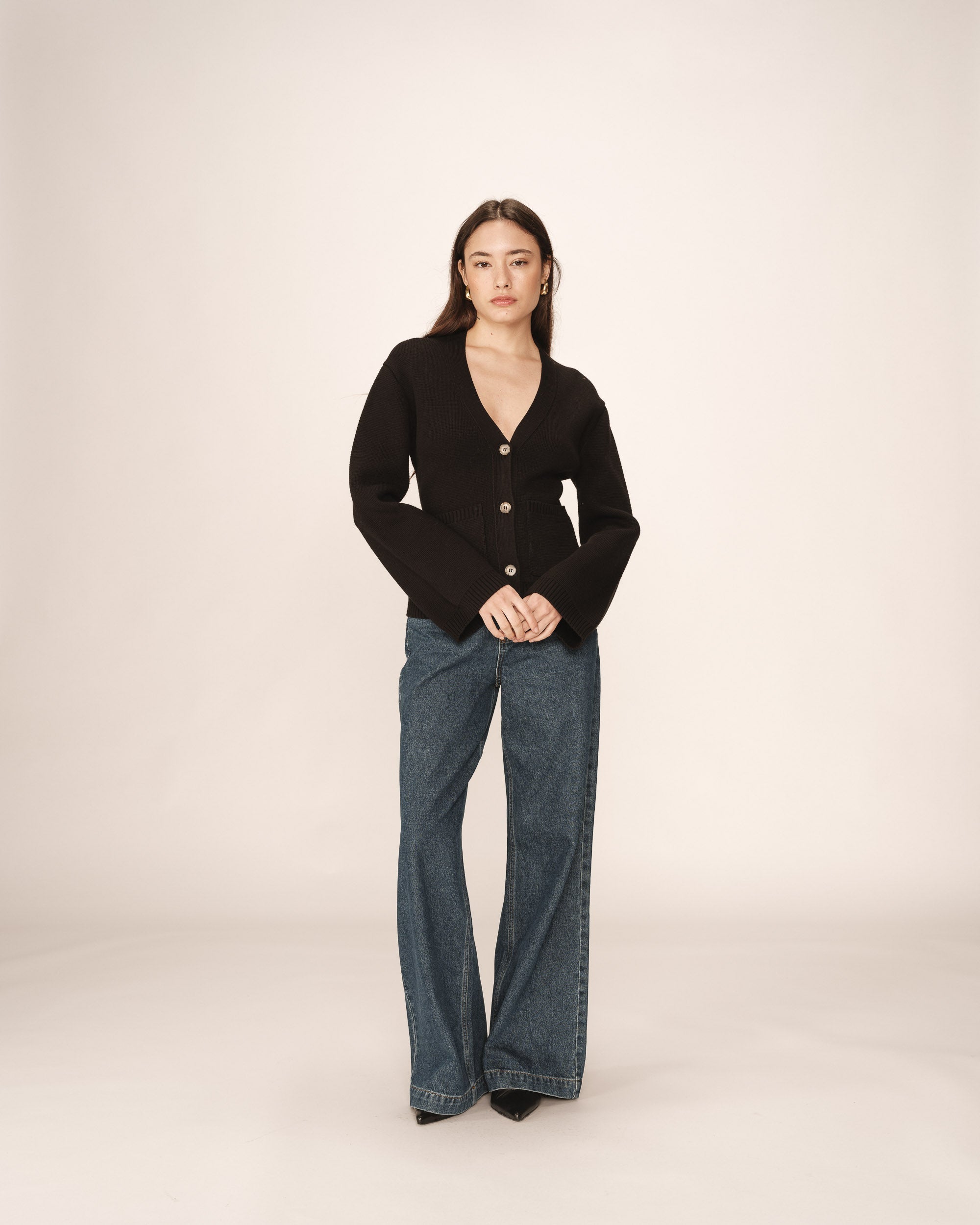 Paolino Black Cardigan