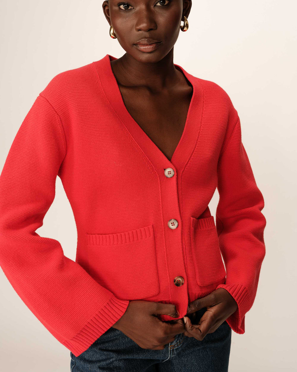 Red Paolino Cardigan