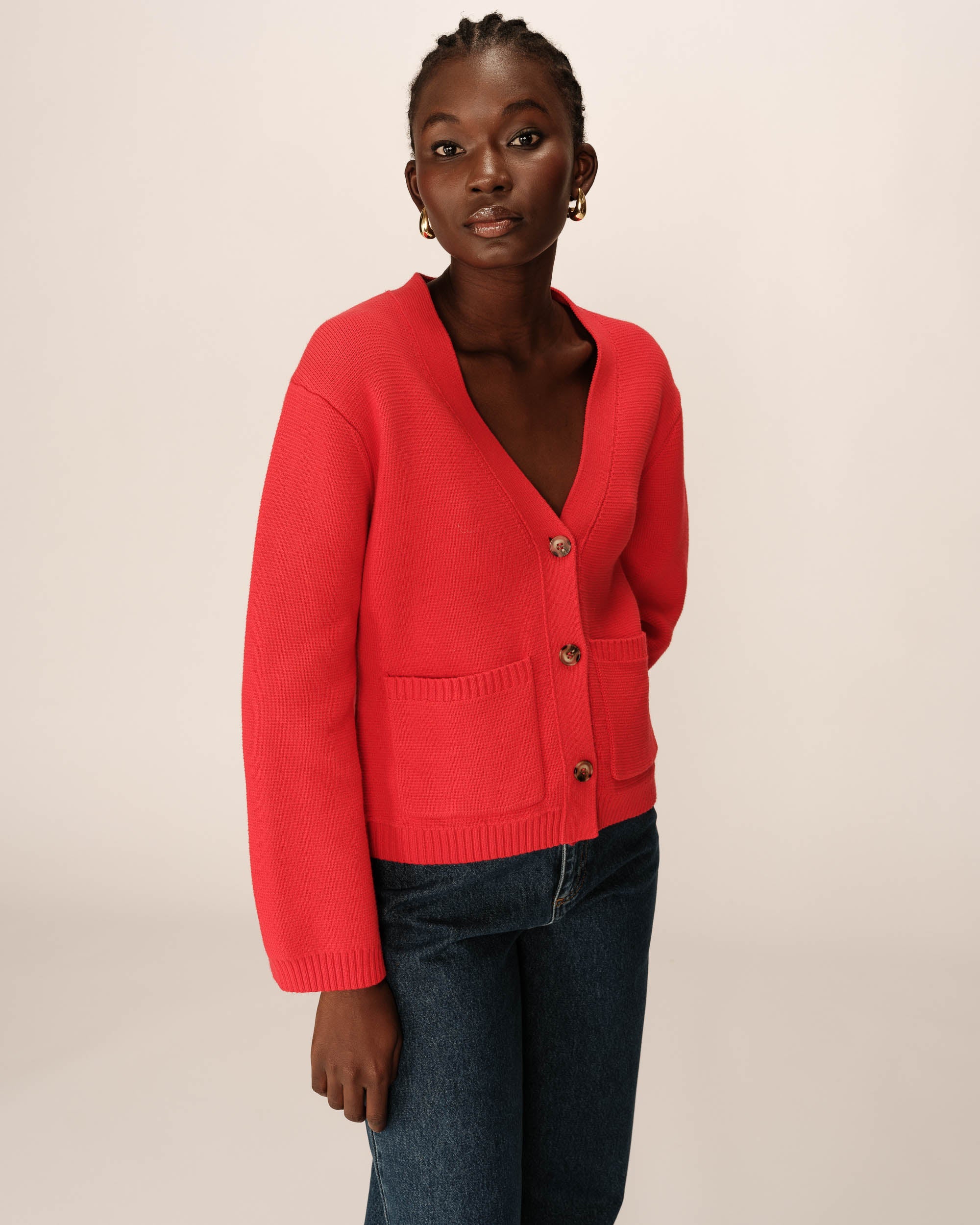 Red Paolino Cardigan