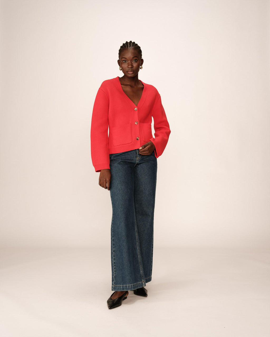 Red Paolino Cardigan